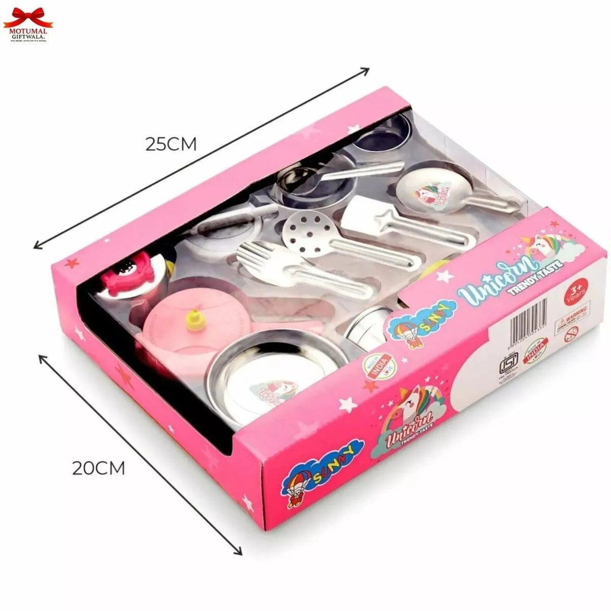 Sunny Unicorn Pink Kitchen Play Toys Pretend Cooking Motumal-motumal