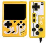 SUP Retro Handheld Game Console 400 Built-In Games Yellow-motumal