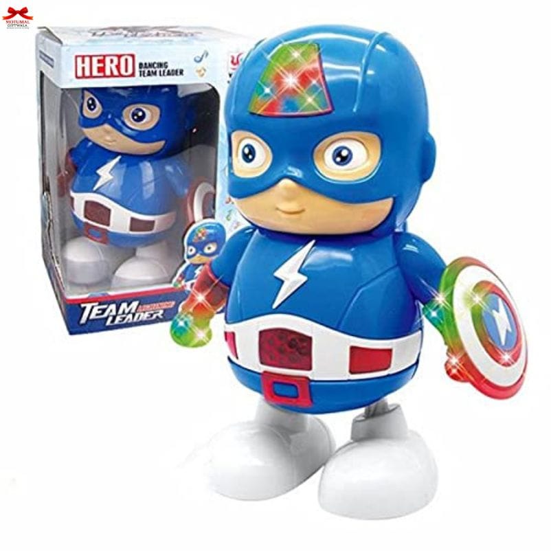 Team Leader Dancing Robot Toy Animated Music Lights Motumal-motumal