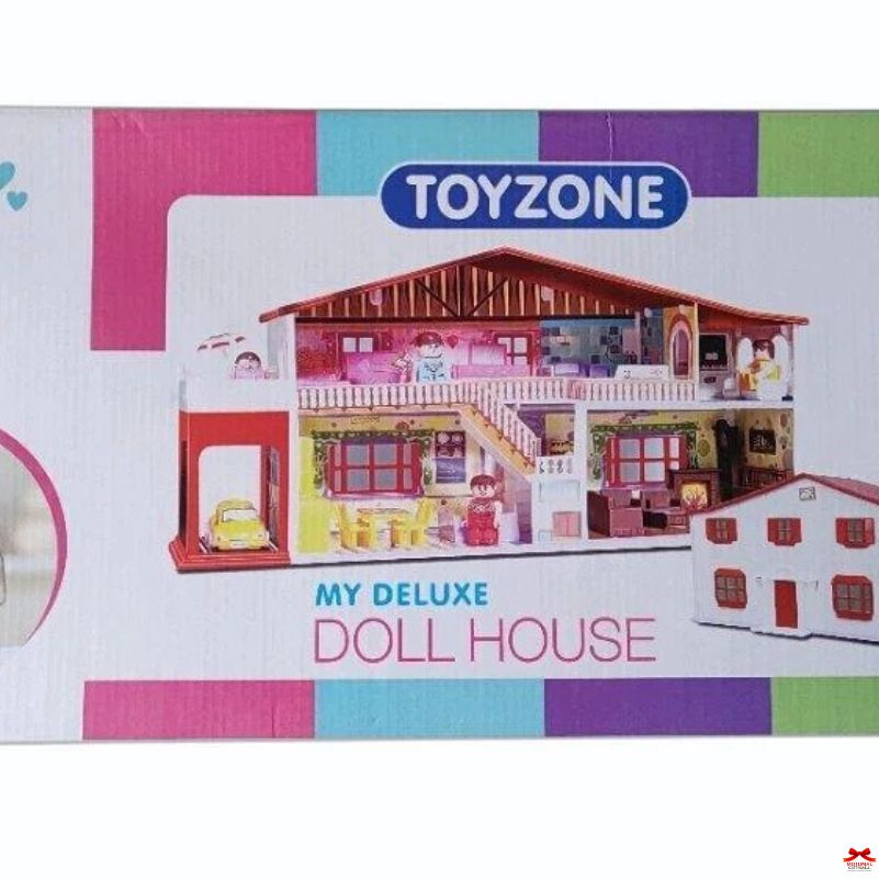 Toyzone My Deluxe Doll House packaging with colorful design