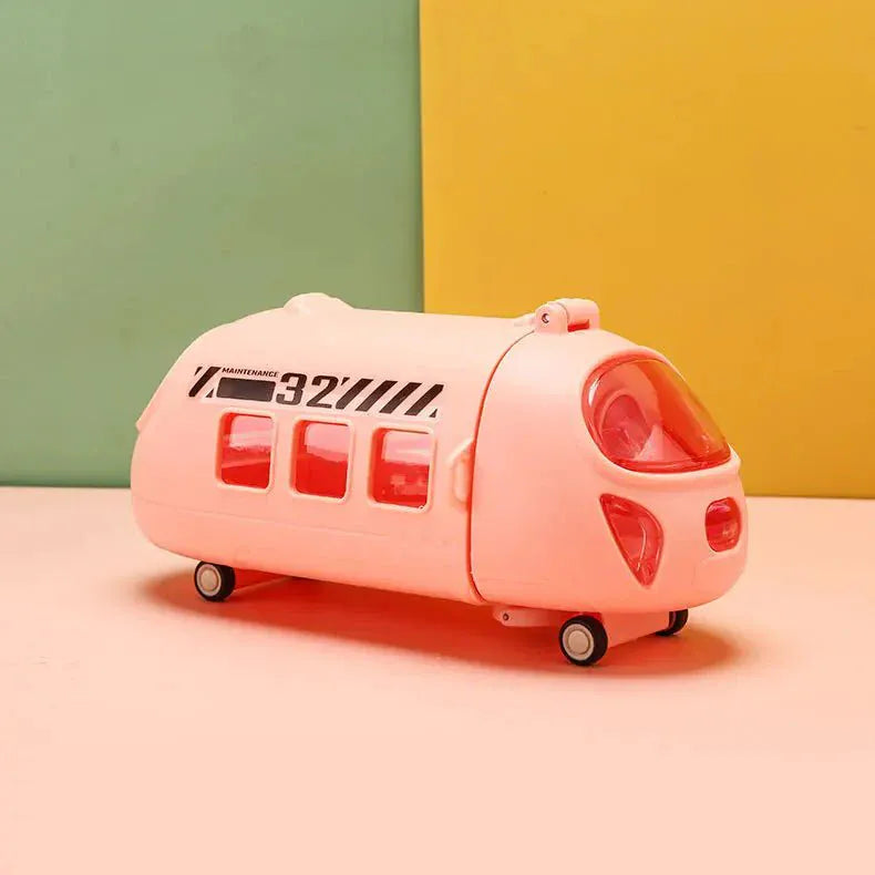 Train Shaped Kids Water Bottle 600ml Leakproof Straw Motumal-motumal