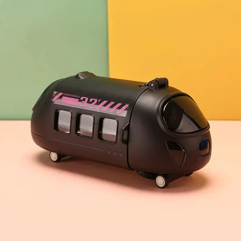 Train Shaped Kids Water Bottle 600ml Leakproof Straw Motumal-motumal