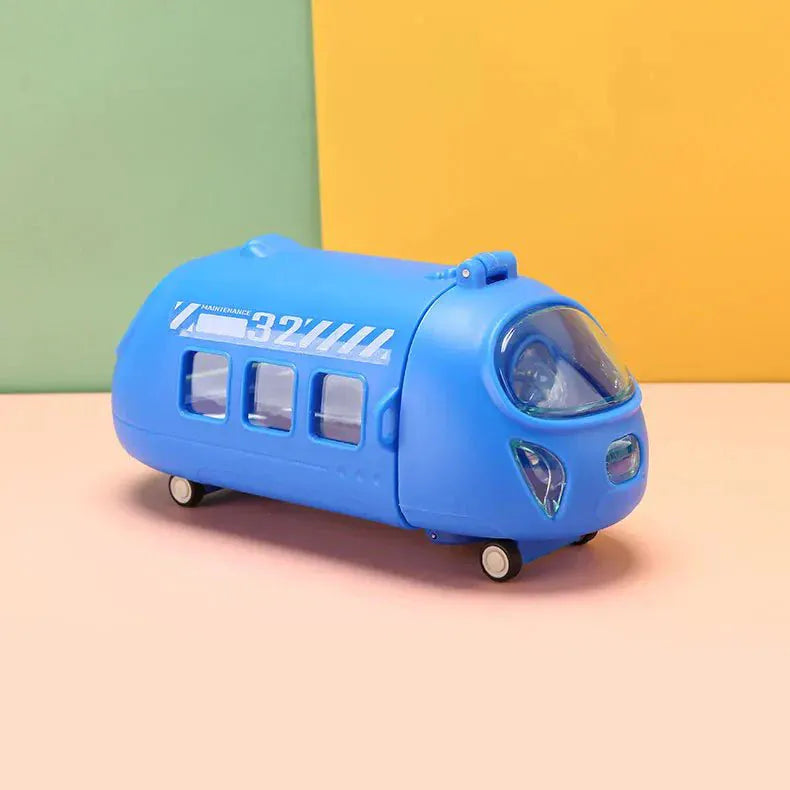 Train Shaped Kids Water Bottle 600ml Leakproof Straw Motumal-motumal