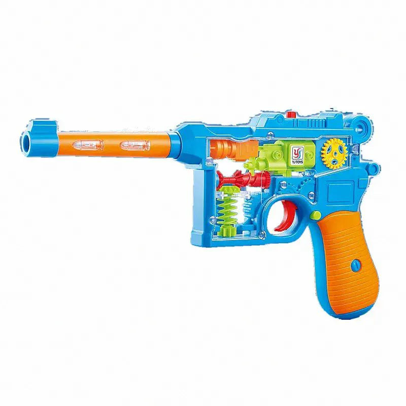 Transparent Electric Toy Gun Lights Music Blaster Kids Motumal-motumal