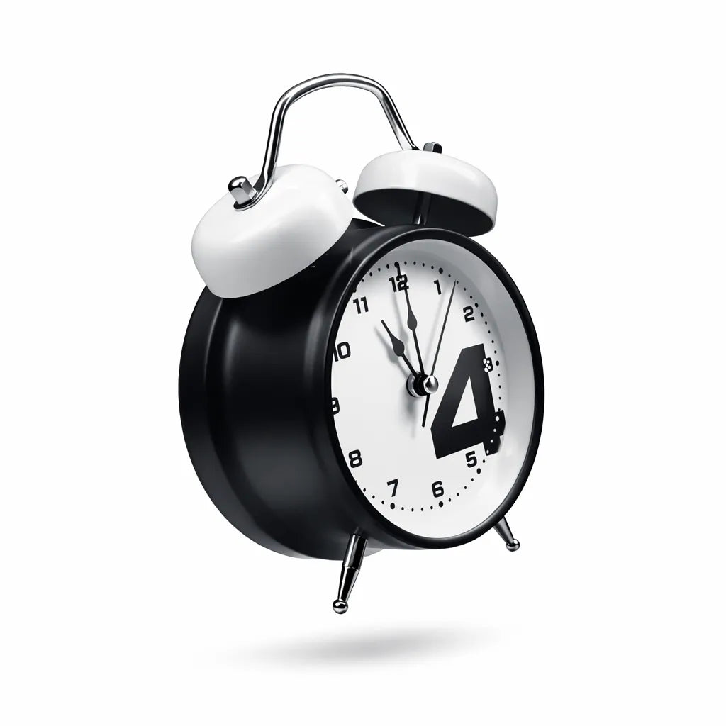 Twin Bell Alarm Clock Loud Ring Retro Bedroom Decor Motumal-motumal