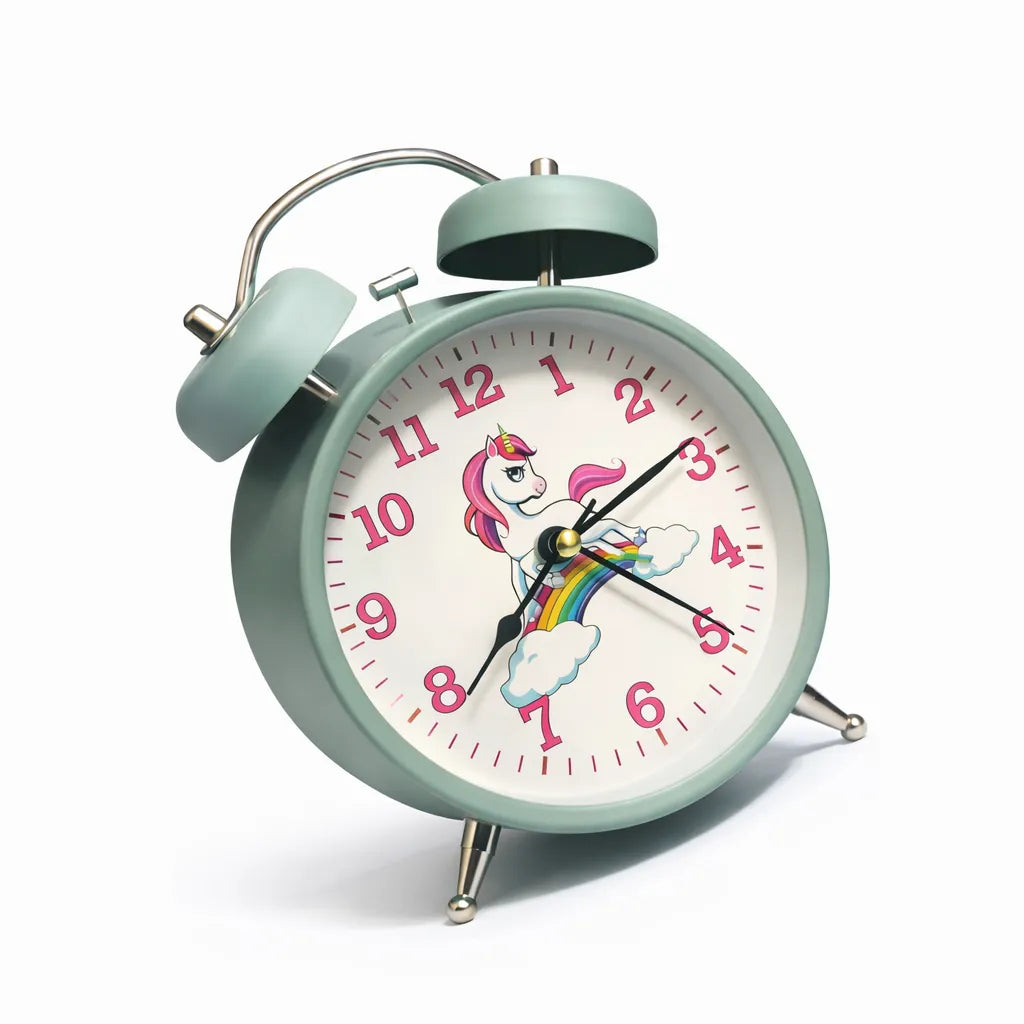 Unicorn Alarm Clock Rainbow Design Kids Room Decor Motumal-motumal