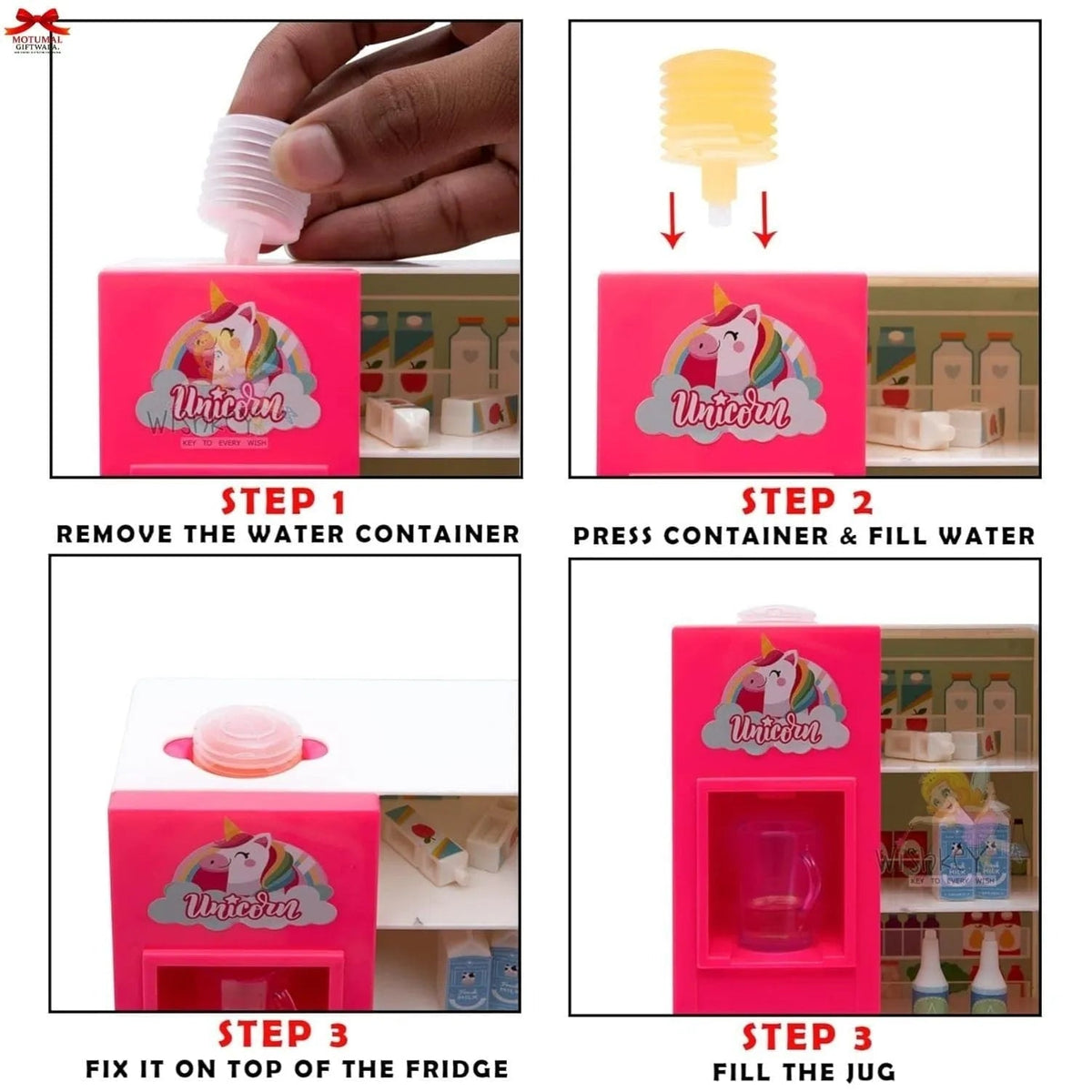 Unicorn Pink Kitchen Playset 25 Cooking Utensils Included Motumal-motumal