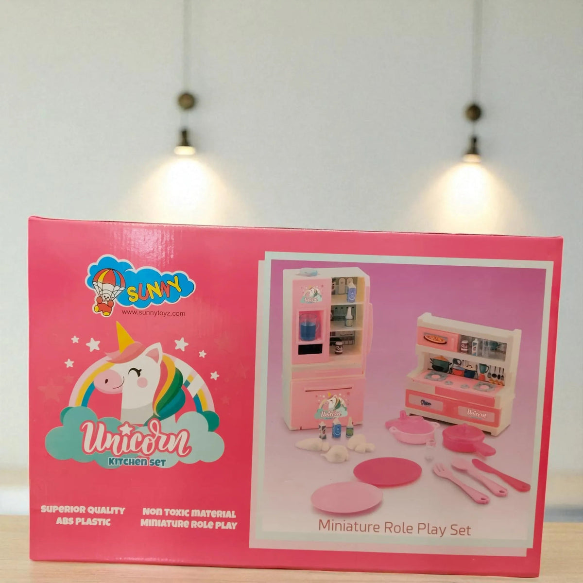 Unicorn Pink Kitchen Playset 25 Cooking Utensils Included Motumal-motumal