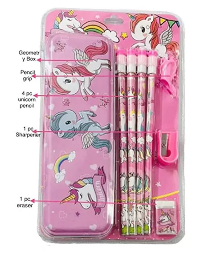 Unicorn Stationery Gift Box Metal Geometry Case Motumal-motumal