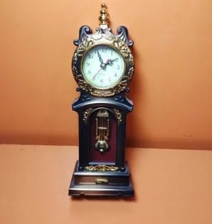 Vintage Pendulum Wall Clock Ornate Frame Glass Dial Motumal-motumal