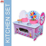 Wooden My First Kitchen Toy Pretend Play Apron Cap Motumal-motumal