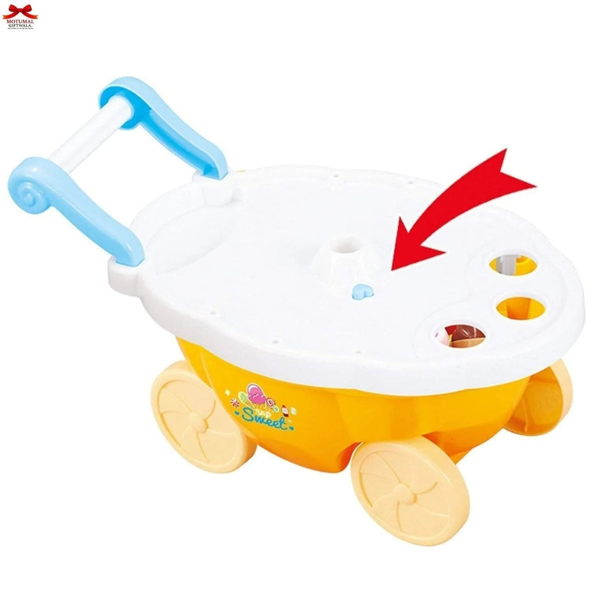 Yellow Ice Cream Cart Toy Music Accessories Ranchi Motumal-motumal